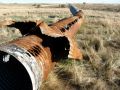 Moderate corrosion allowed piping of embankment material through the conduit, leading to eventual failure of the dam. (damfailures.org)