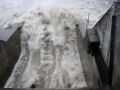 Example of a Hydraulic Jump in a stilling basin. (Image courtesy www.engr.colostate.edu)