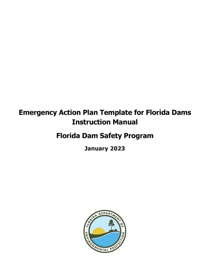 Emergency Action Plan Template for Florida Dams Instruction Manual