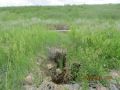 Sinkhole in slope of dam