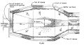 Plan view of a typical lined plunge basin design.